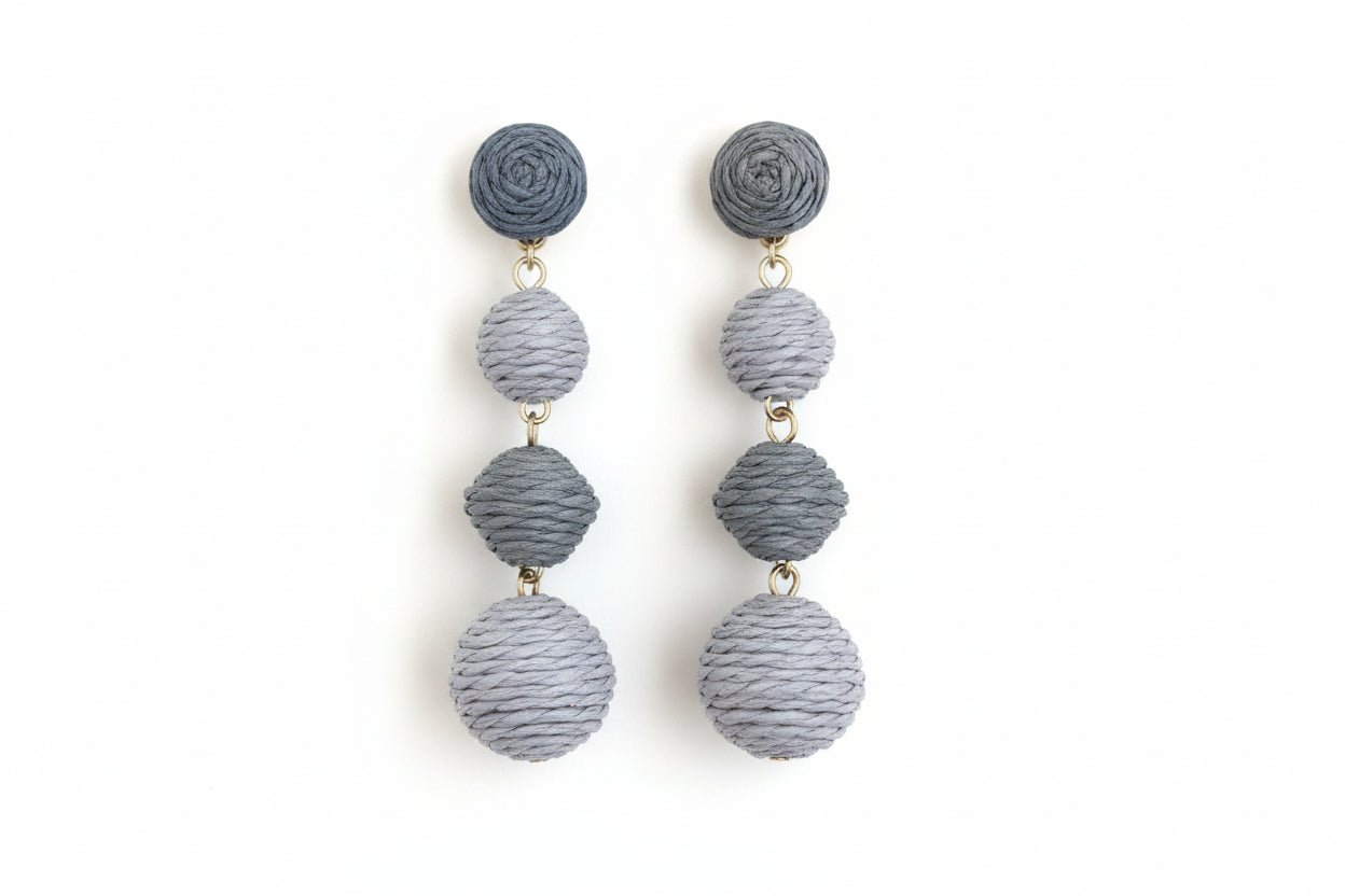 COLOURED ROUND SPHERE EARRINGS