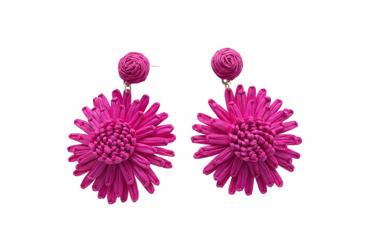 BIG FLOWER  EARRINGS - Sax Style