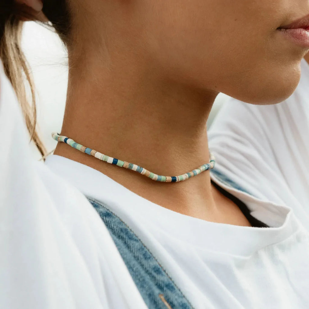 Mauna Kea Beaded NECKLACE - Sax Style