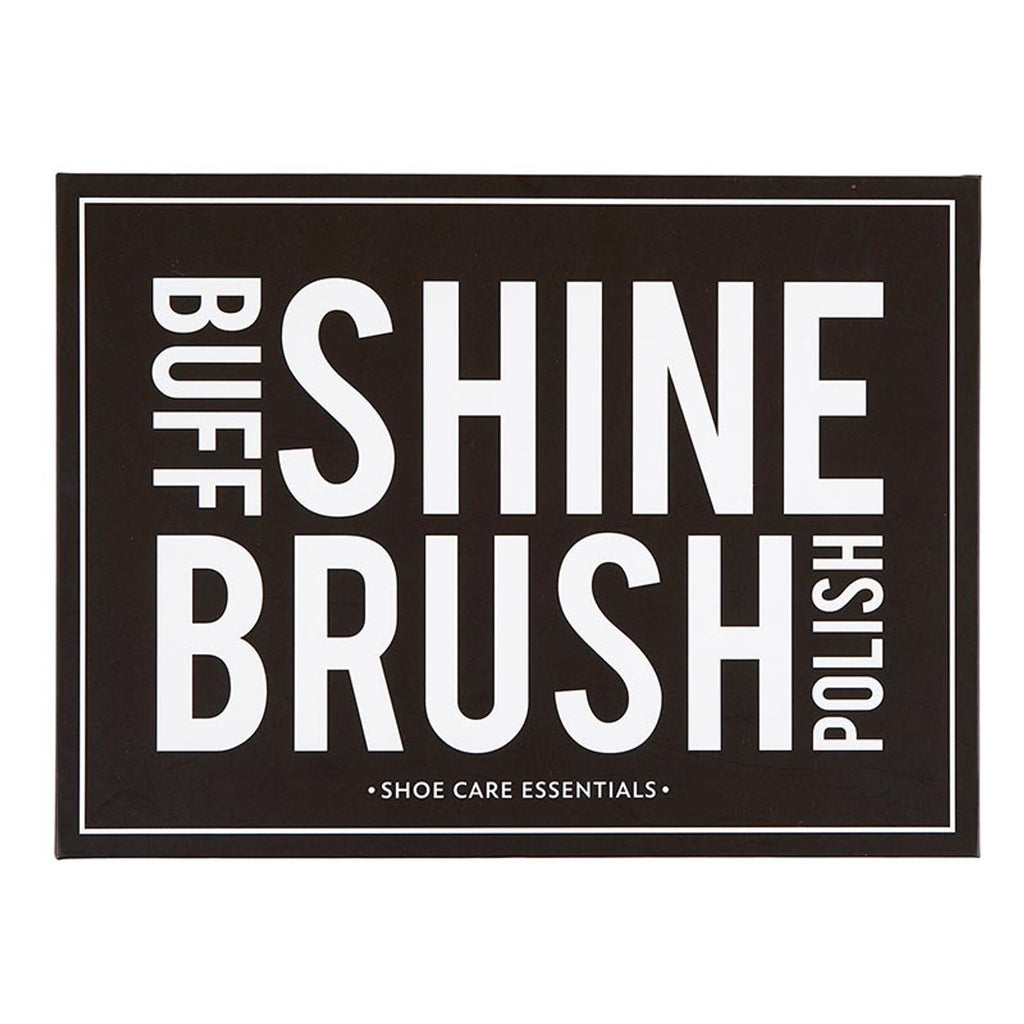 Shoe Care Essentials Book Box - Buff Shine Brush Polish