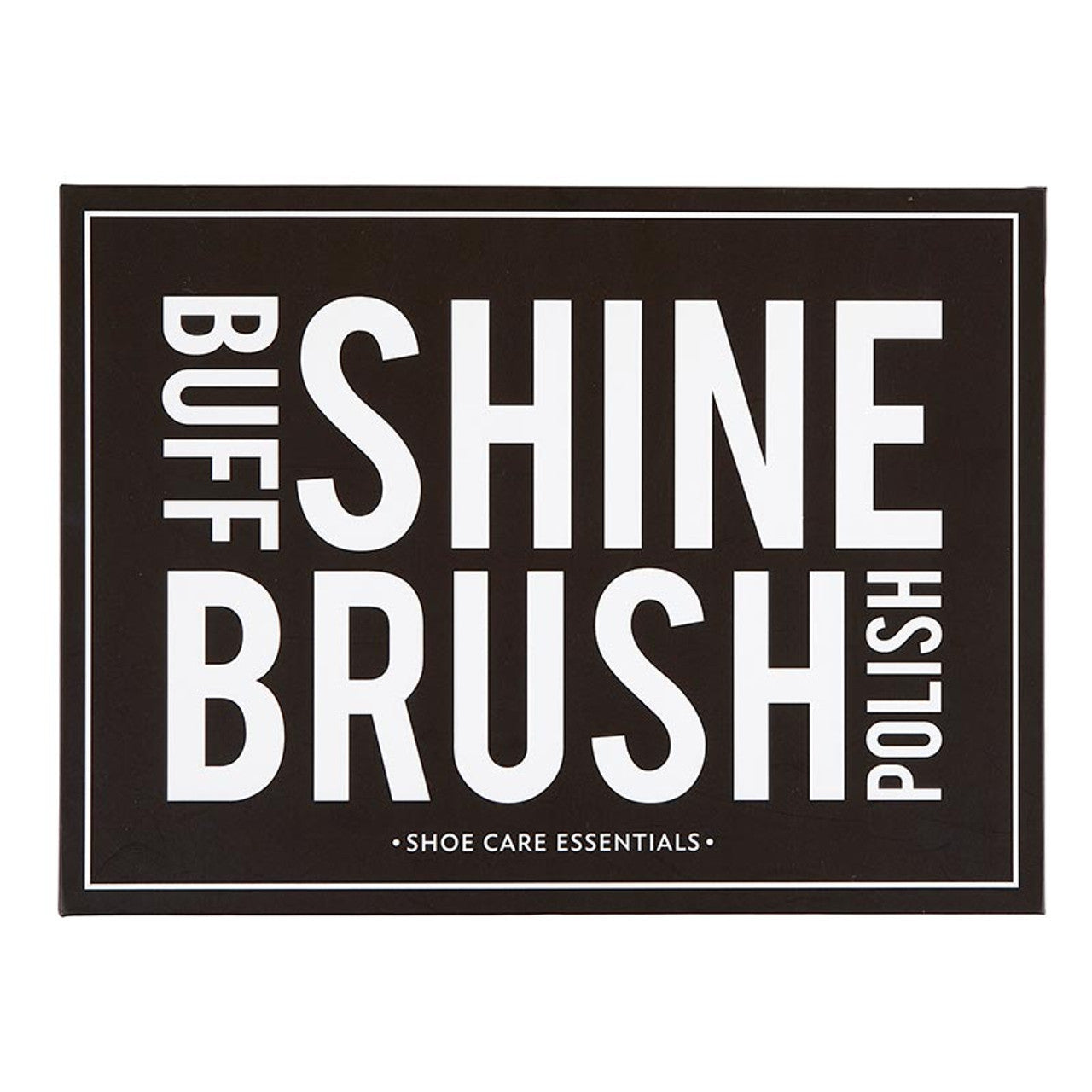 Shoe Care Essentials Book Box - Buff Shine Brush Polish