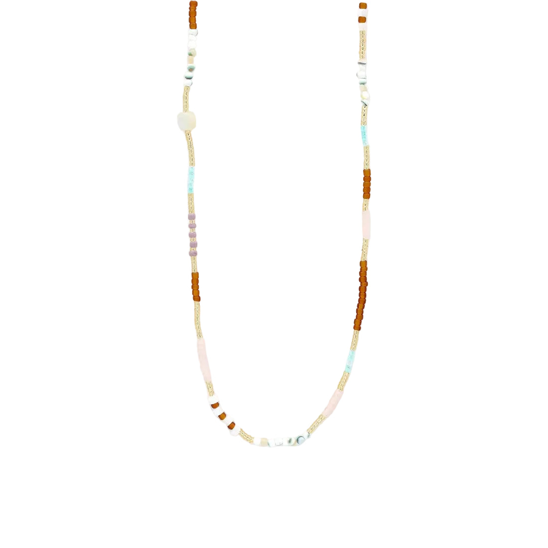 Alam Dainty Beaded Necklace WATERPROOF - Sax Style