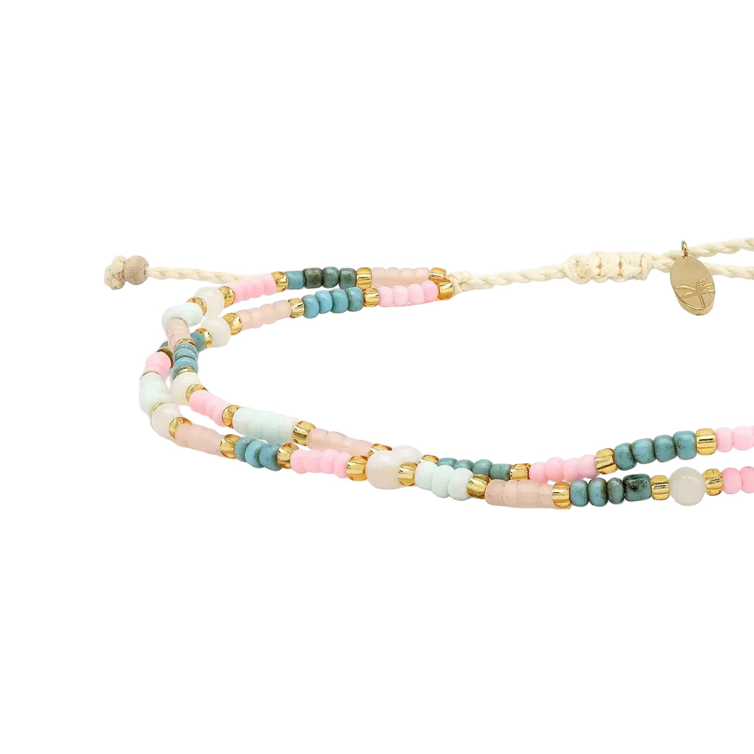 Kemboja Pastel Beaded BRACELET - Sax Style