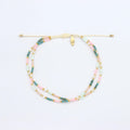Kemboja Pastel Beaded ANKLET - Sax Style