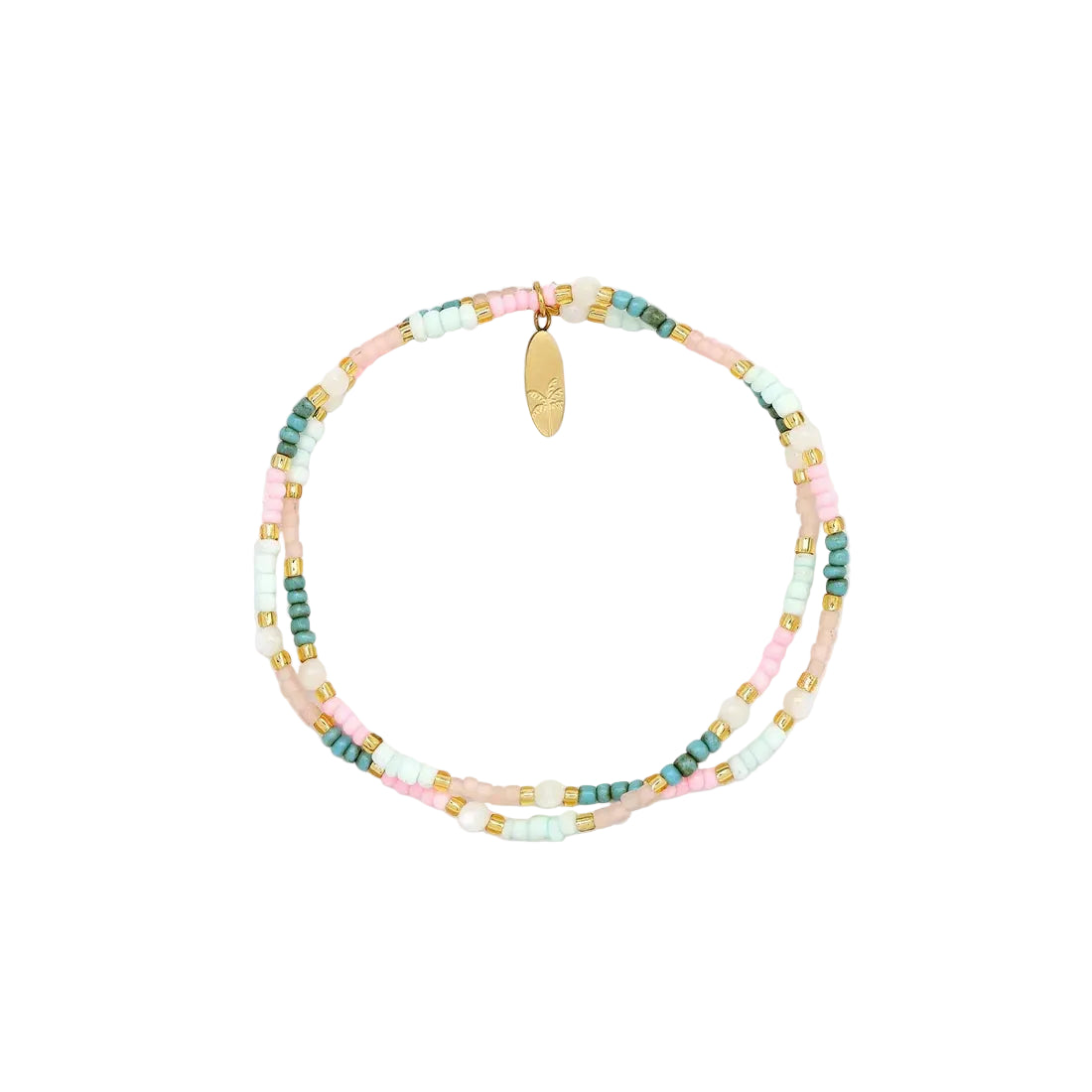 Kemboja Pastel Beaded BRACELET - Sax Style