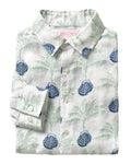 MENS LINEN SHIRT POTTED PALM