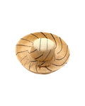 Monica 5" & 7" Wide Brim Multicolor Pinstripe Pattern Packable Straw Sun Hats