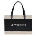 LARGE BLACK MARKET TOTE - LE WEEKEND