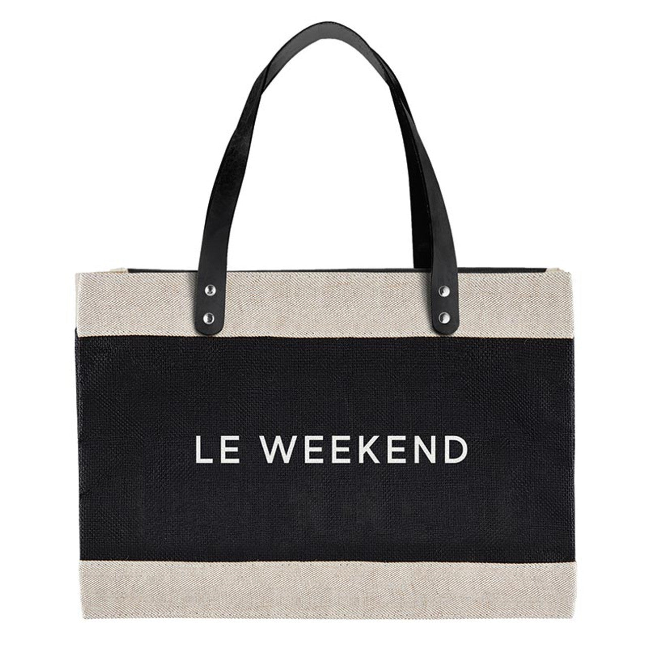 LARGE BLACK MARKET TOTE - LE WEEKEND