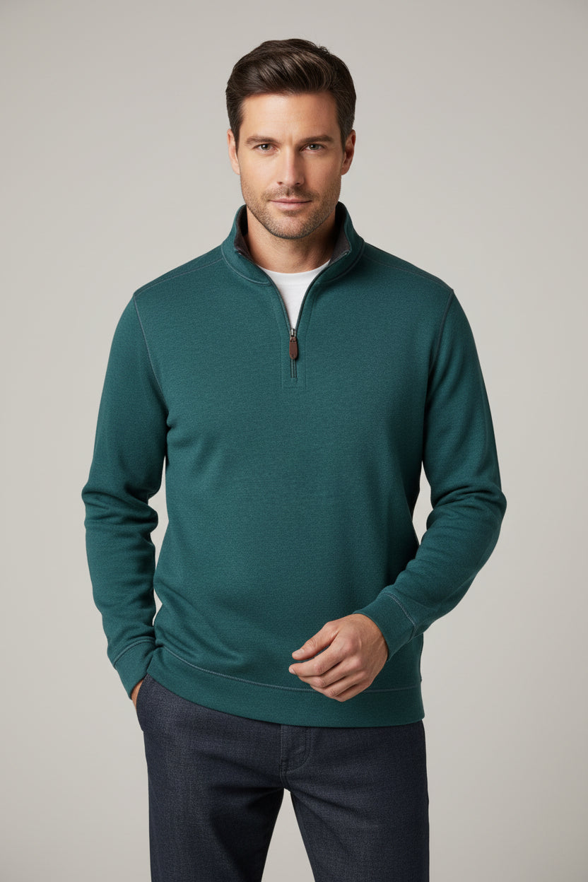 EMERALD MARBLED RIBBED JACKET