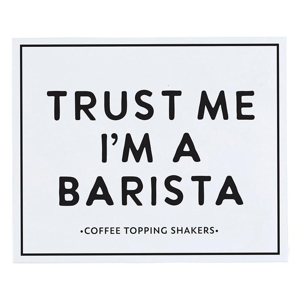 COFFEE TOPPING SHARKER BOOK BOX - TRUST ME I'M A BARISTA