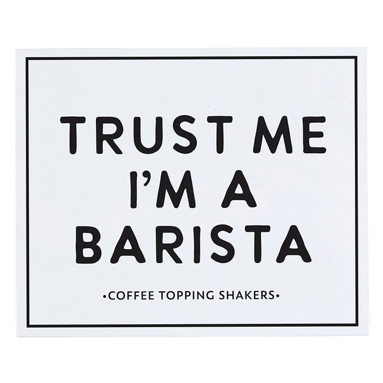 COFFEE TOPPING SHARKER BOOK BOX - TRUST ME I'M A BARISTA