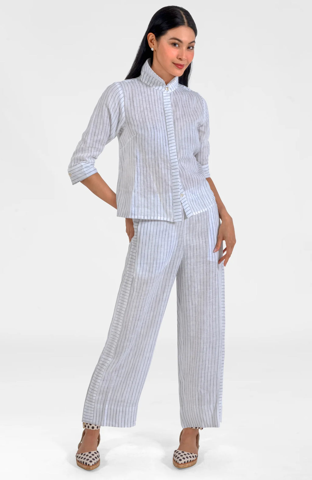 Effortless Linen Pants - Stripe It