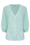 ISOLA MINT WHITE BLOUSE