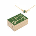 CRYSTAL NECKLACE GRN AMAZING INNER