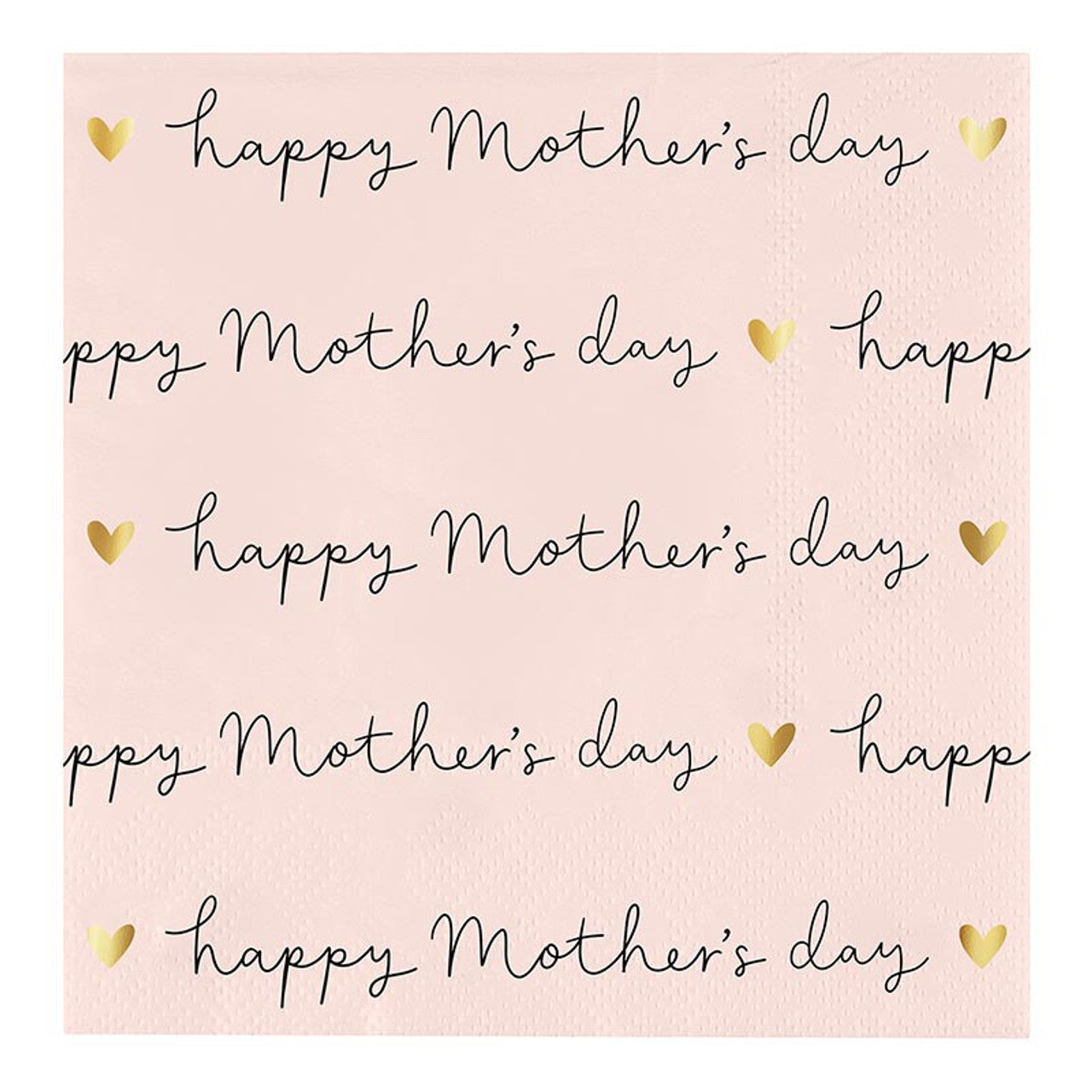 Foil Beverage Napkins - Mother's Day