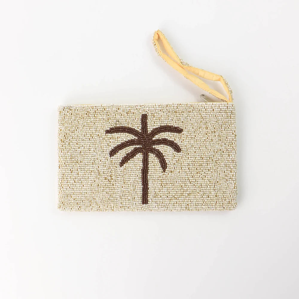 PALM TREE LARGE PURSE - Sax Style