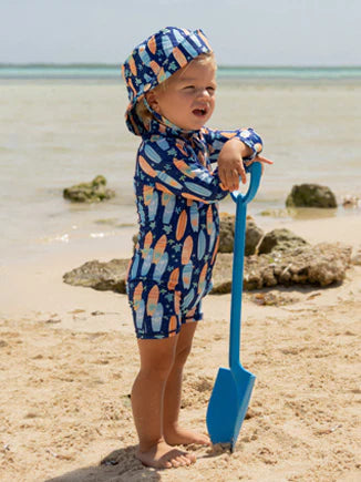 Shortie Surf Swimsuit Beachy Boards UPF 50+ - Sax Style