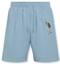 EMBROIDERED SWIM SHORTS, CHALK BLUE