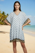 PEACOCK MIAMI KAFTAN BLUE