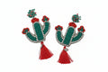 CACTI BEADED EARRINGS