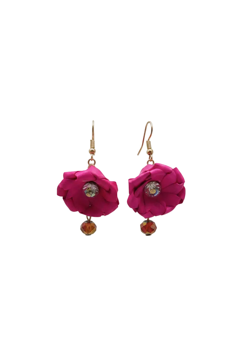 RAIN OF ROSES NECKLACE WITH EARRINGS SET