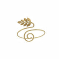 SPIRAL AND LEAVES BRACELET