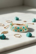 BRACELET BLANCO-DORADO