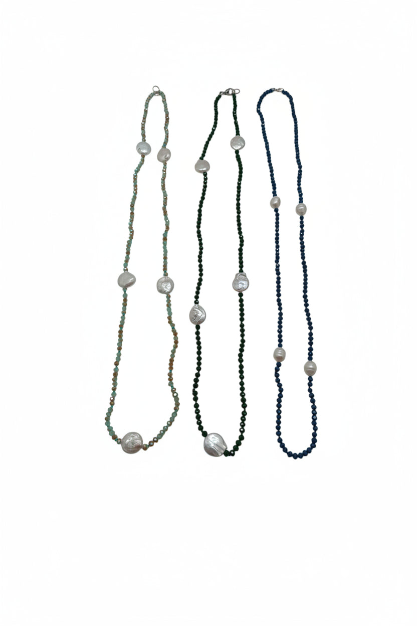 MULTICOLOR NACAR WATERFALL NECKLACE