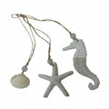 SEA STAR, SEAHORSE, SHELL ORNAMENTS
