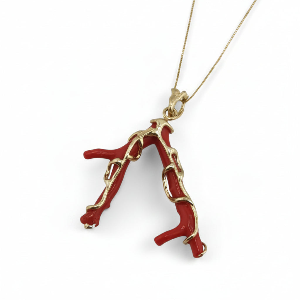 CORAL RED NECKLACE