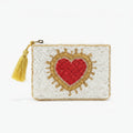 Golden Glow Heart Mini Pouch