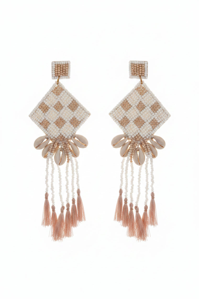 Sea Shells Tassel Earrings