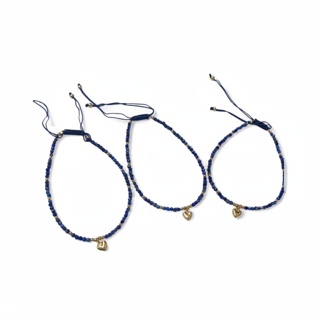 LAPIS NATURAL STONE BRACELET - Sax Style