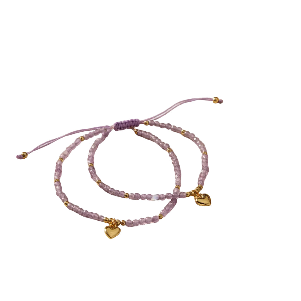 AMETHYST NATURAL STONE BRACELET - Sax Style