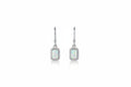 ETHIOPAN OPAL EARRINGS SQ W CRYSTALS - Sax Style