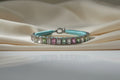 SILK BLUE HAND WOVEN BRACELET WITH 9.54 CT TOURMALINE AND D-1.29 CTS - Sax Style