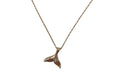 14KT WHALE TALE PENDANT PLAIN