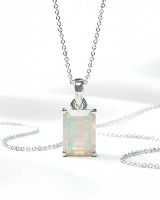ETHIOPAN OPAL PENDANT SQ - Sax Style