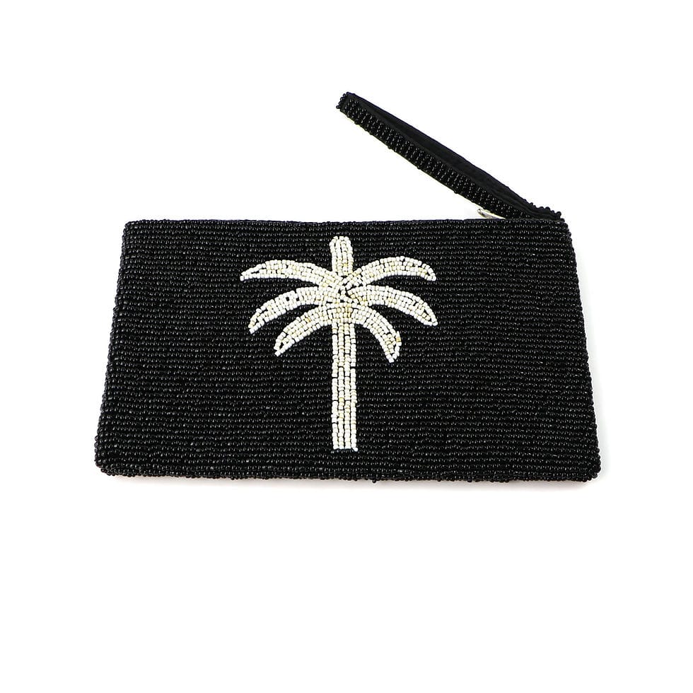 PALM TREE LARGE PURSE - Sax Style
