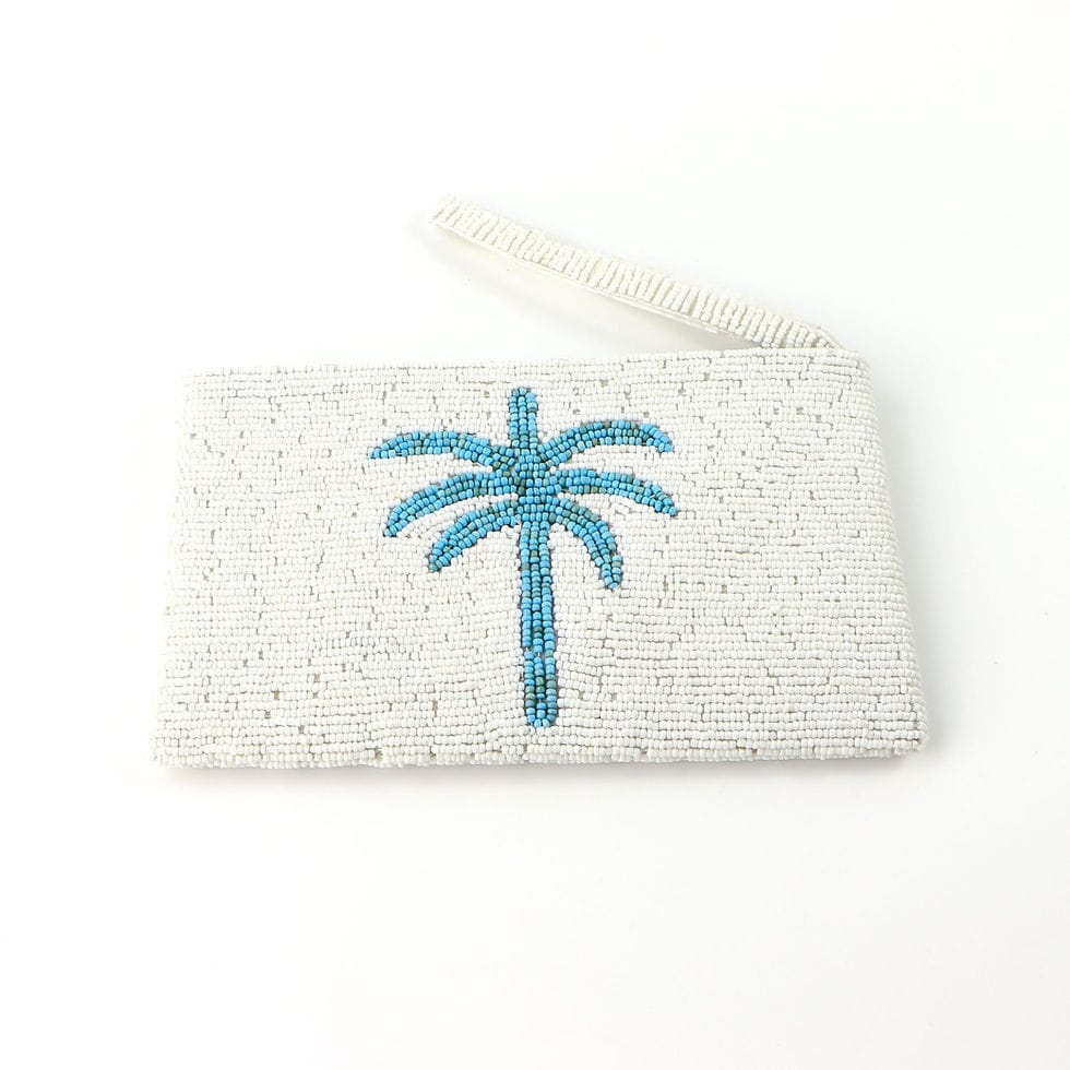 PALM TREE LARGE PURSE - Sax Style
