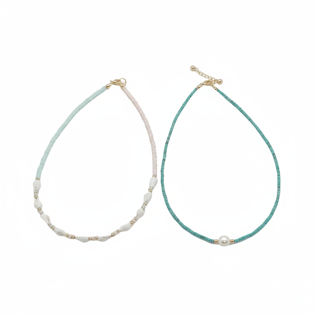 SHELL AND PEARL NECKLACE