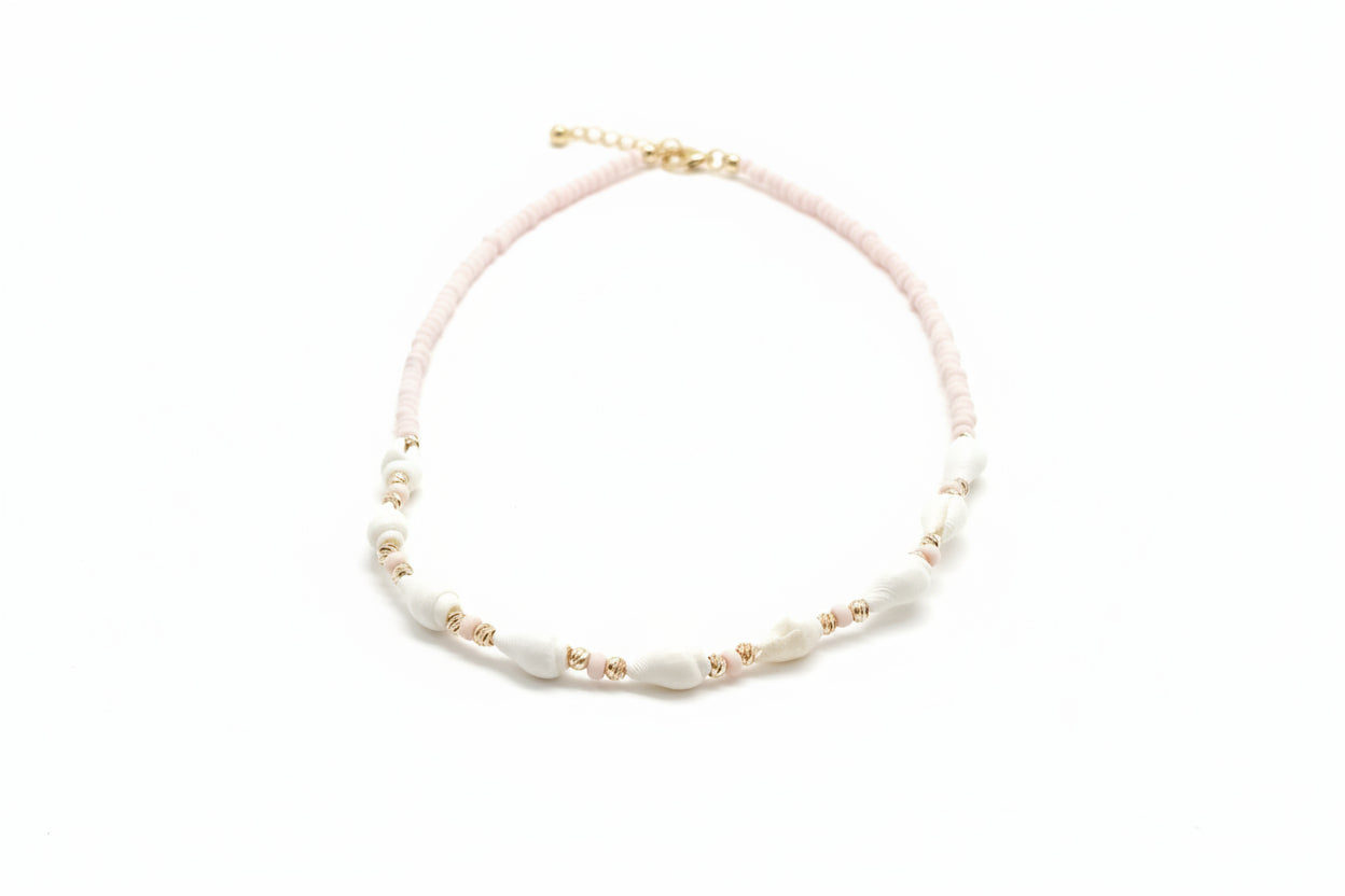 SHELL AND PEARL NECKLACE