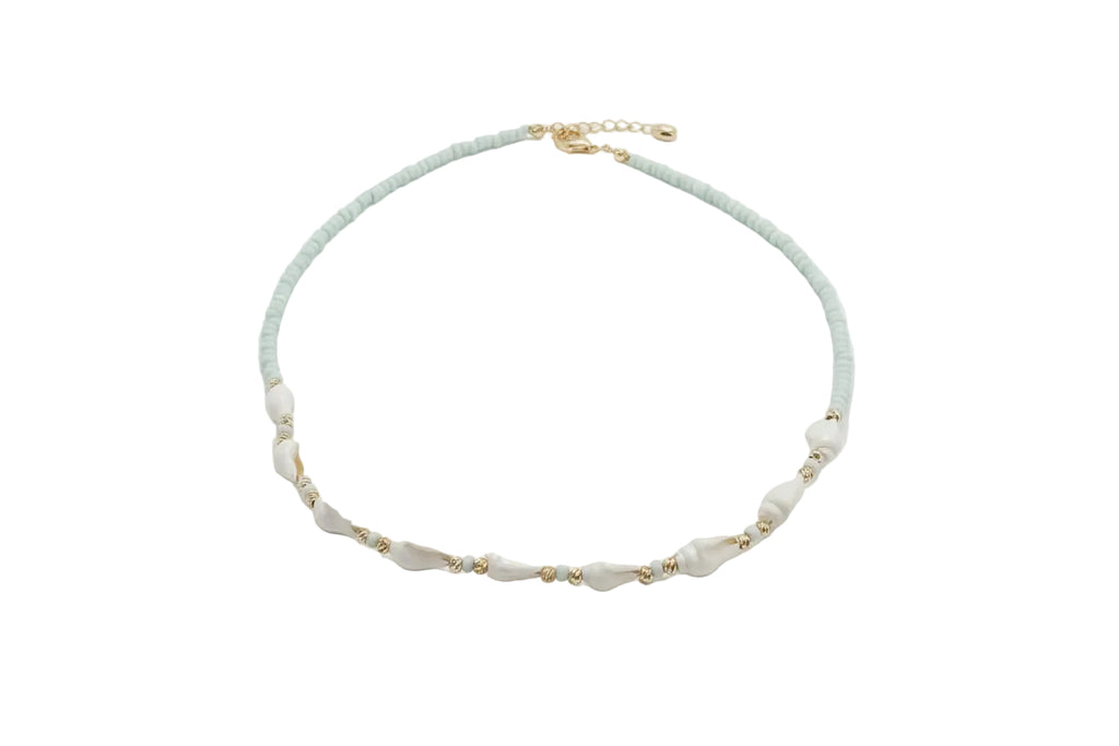SHELL AND PEARL NECKLACE