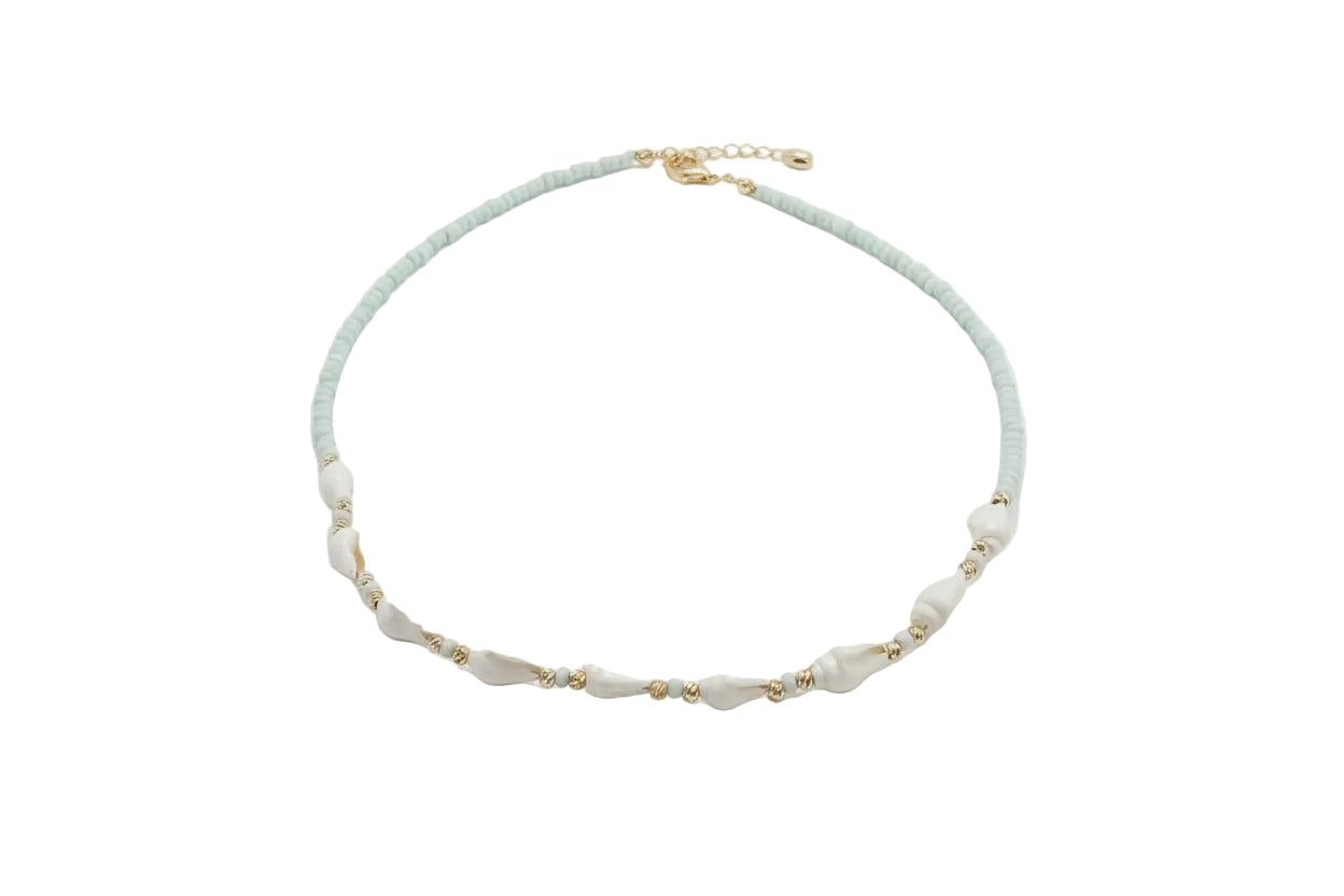 SHELL AND PEARL NECKLACE