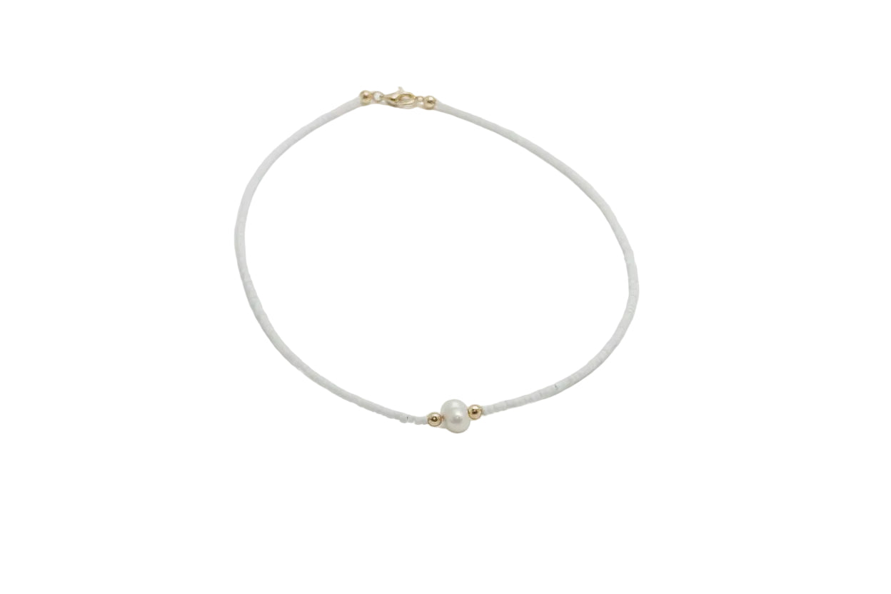 SHELL AND PEARL NECKLACE