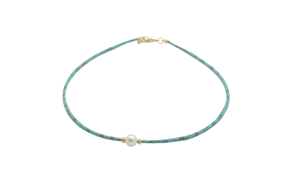 SHELL AND PEARL NECKLACE