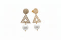 EARRING TRIANGLE GOLDEN