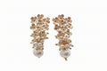 EARRING FLOWER AND PEARLS FEME