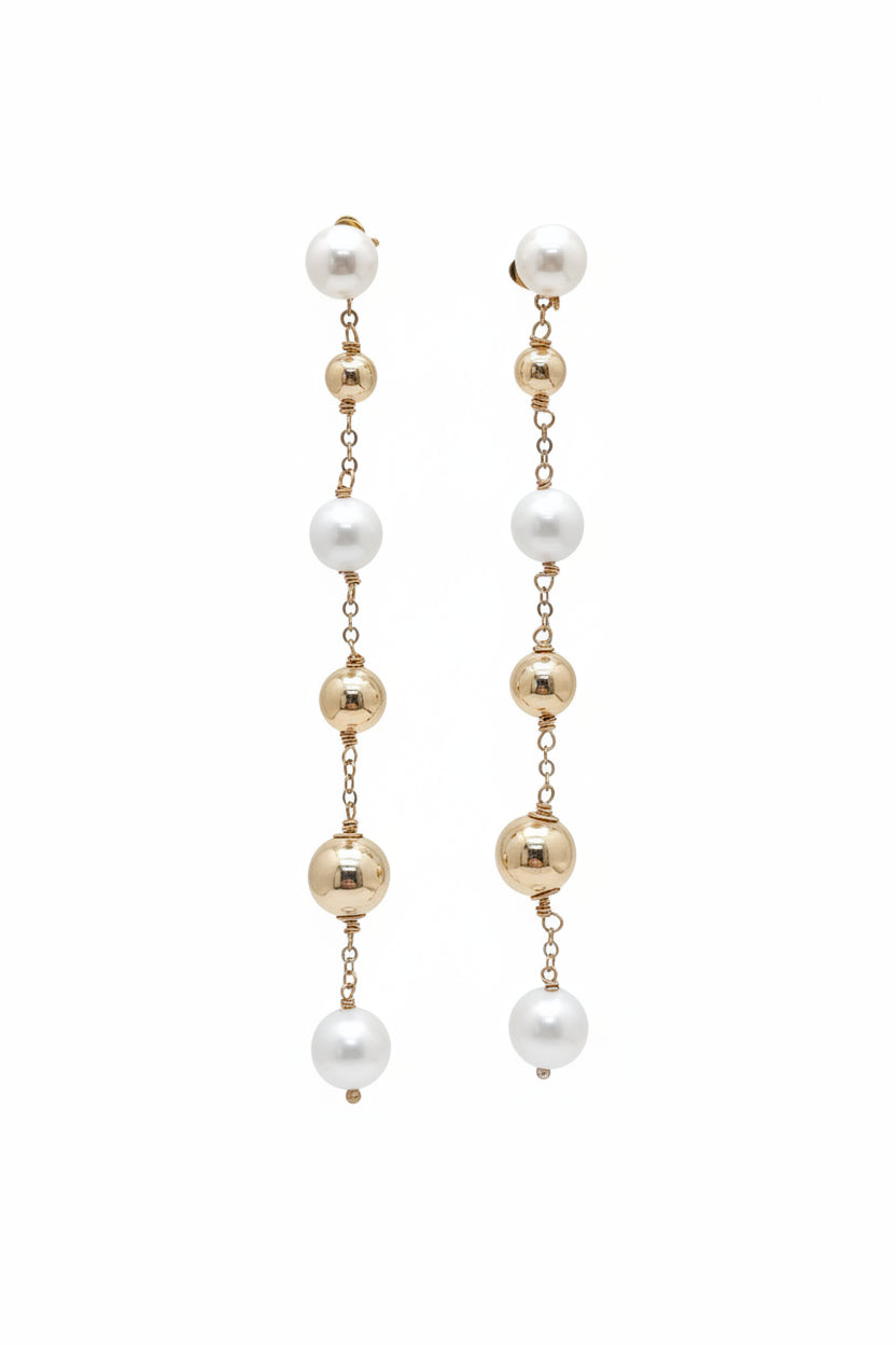 EARRING CASCADA DE PERLAS